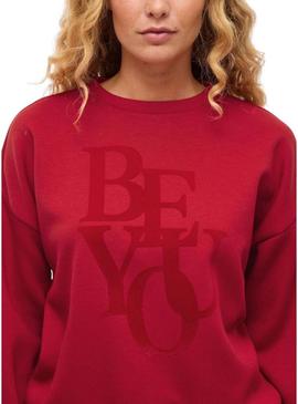 Moletom Vila Reflect vermelho para mulher.