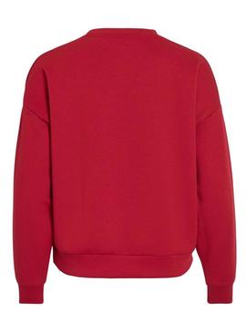 Moletom Vila Reflect vermelho para mulher.