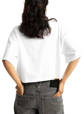 Camiseta Vans Rhythm branca para mulher.