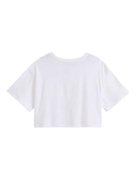 Camiseta Vans Script branca para mulher.