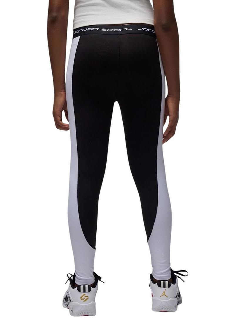 Leggings Jordan Dri-FIT Sport preto para menina.