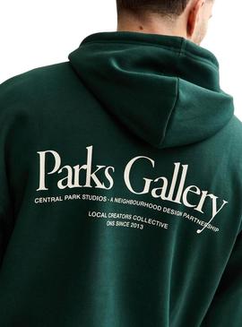 Moletom Only and Sons Park Gallery verde para homem.