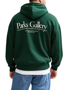 Moletom Only and Sons Park Gallery verde para homem.