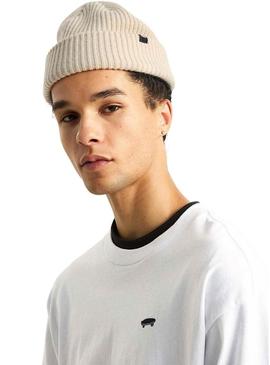 Touca Vans Basic Cuff bege para homem e mulher.
