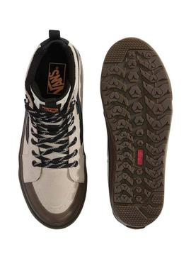 Tênis Vans Sk8-Hi Waterproof branco para homem.