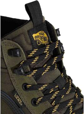 Sapatos Vans Sk8-Hi Waterproof verde para homem.