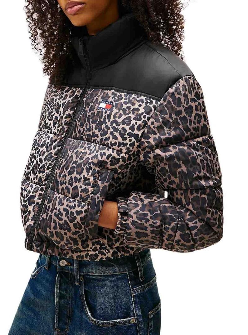 Jaqueta Tommy Jeans Leopard para mulher