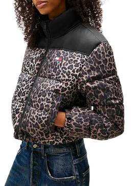 Jaqueta Tommy Jeans Leopard para mulher