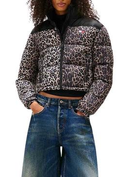 Jaqueta Tommy Jeans Leopard para mulher