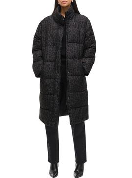 Casaco acolchoado Vila Vipuff animal print para mulher.