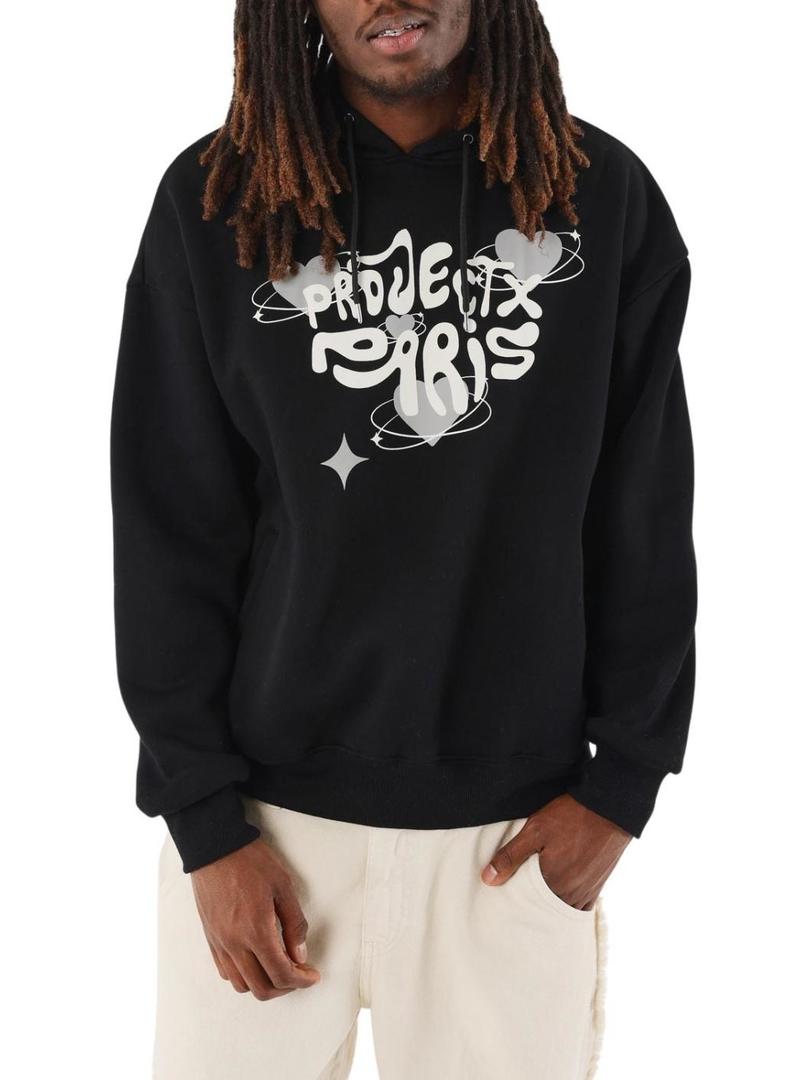 Moletom Project x Paris Heart preto para homem