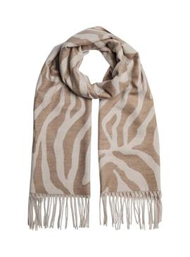 Lenço Pieces Celin bege para mulher