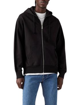 Moletom Levis Authentic Zip preto para homem