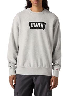 Moletom Levi's Premium grafite cinza para homem.