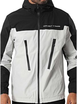 Jaqueta Project x Paris branca e preta para homem.