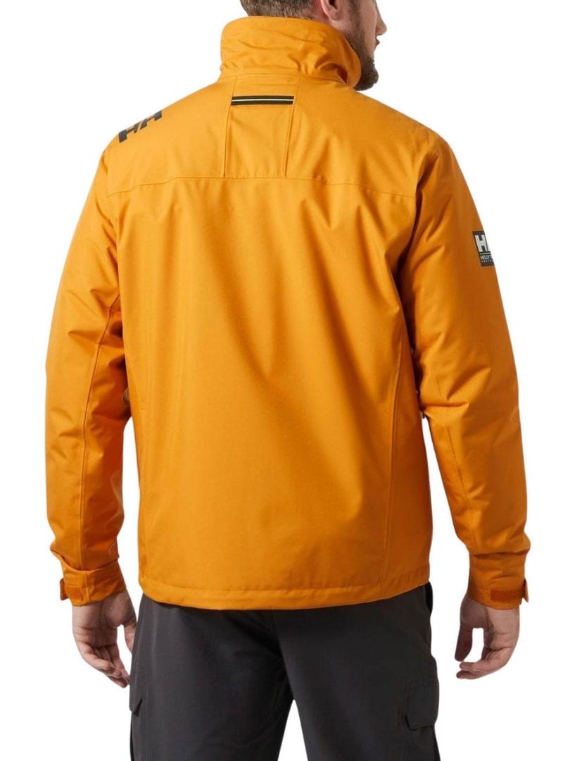 Casaco Helly Hansen Crew Midlayer laranja para homem.
