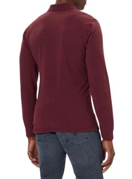 Polo Levis Housemark granate para homem