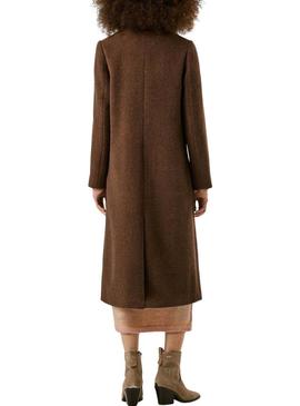 Casaco Pepe Jeans Taylor marrom para mulher