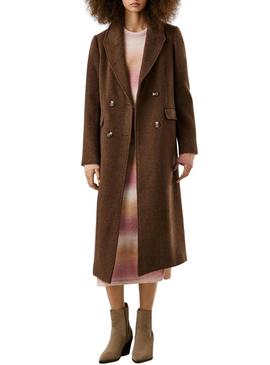 Casaco Pepe Jeans Taylor marrom para mulher