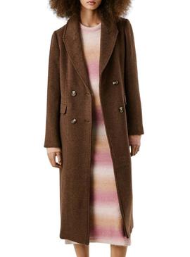 Casaco Pepe Jeans Taylor marrom para mulher