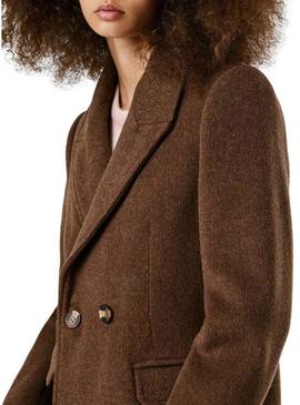 Casaco Pepe Jeans Taylor marrom para mulher