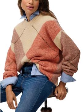 Camisola Superdry Argyle Multicolor para mulher.