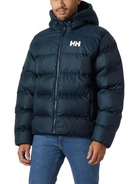 Casaco acolchoado Helly Hansen azul marinho para homem.