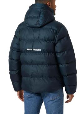 Casaco acolchoado Helly Hansen azul marinho para homem.