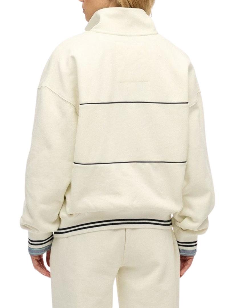 Moletom Superdry Country Club Loose bege para mulher