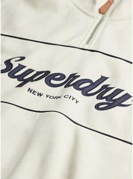 Moletom Superdry Country Club Loose bege para mulher