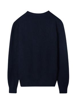 Camisola Silbon Warm azul marinho para homem.