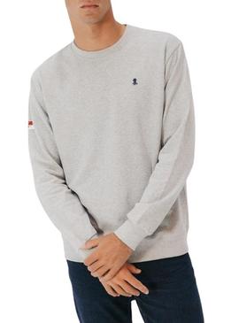 Moletom El Pulpo cinza mesclado para homem