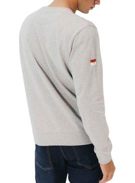 Moletom El Pulpo cinza mesclado para homem