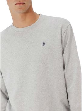 Moletom El Pulpo cinza mesclado para homem