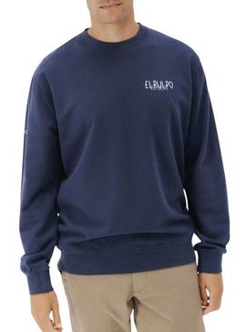 Moletom El Pulpo logo azul para homem.