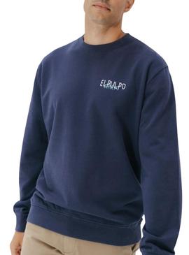 Moletom El Pulpo logo azul para homem.