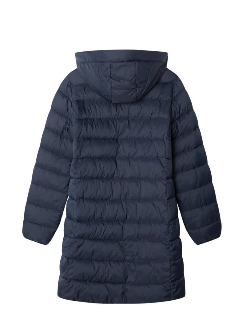 Casaco acolchoado azul marinho Pepe Jeans para menina
