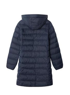 Casaco acolchoado azul marinho Pepe Jeans para menina