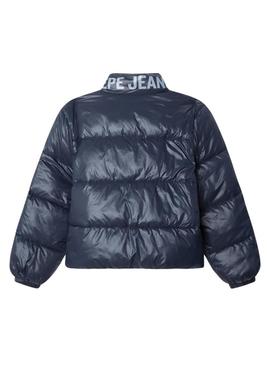 Colete acolchoado Pepe Jeans Essie azul para menina.