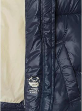 Colete acolchoado Pepe Jeans Essie azul para menina.