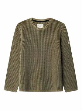 Camisola Pepe Jeans Talton verde para menino