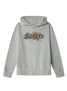 Moletom Pepe Jeans Felder cinza para menino