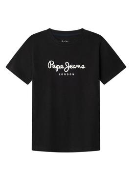 Camiseta Pepe Jeans New Art preta para menino