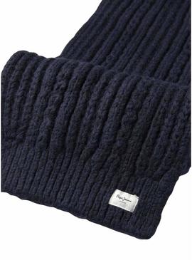 Cachecol Pepe Jeans Skyler azul marinho para menina