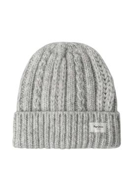 Touca Pepe Jeans Skyler cinza para menina