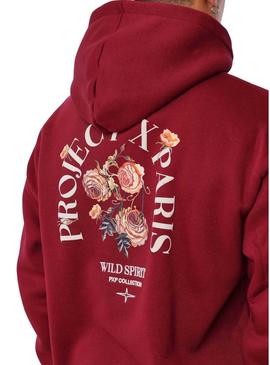 Moletom Project x Paris Roses vermelho para homem