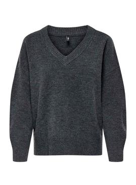 Camisola Only Mari cinza escuro para mulher.