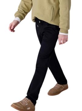 Calça Mayoral Ponto Smart preta para menino.