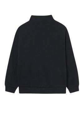 Casaco Mayoral de malha inteligente preto para menino.