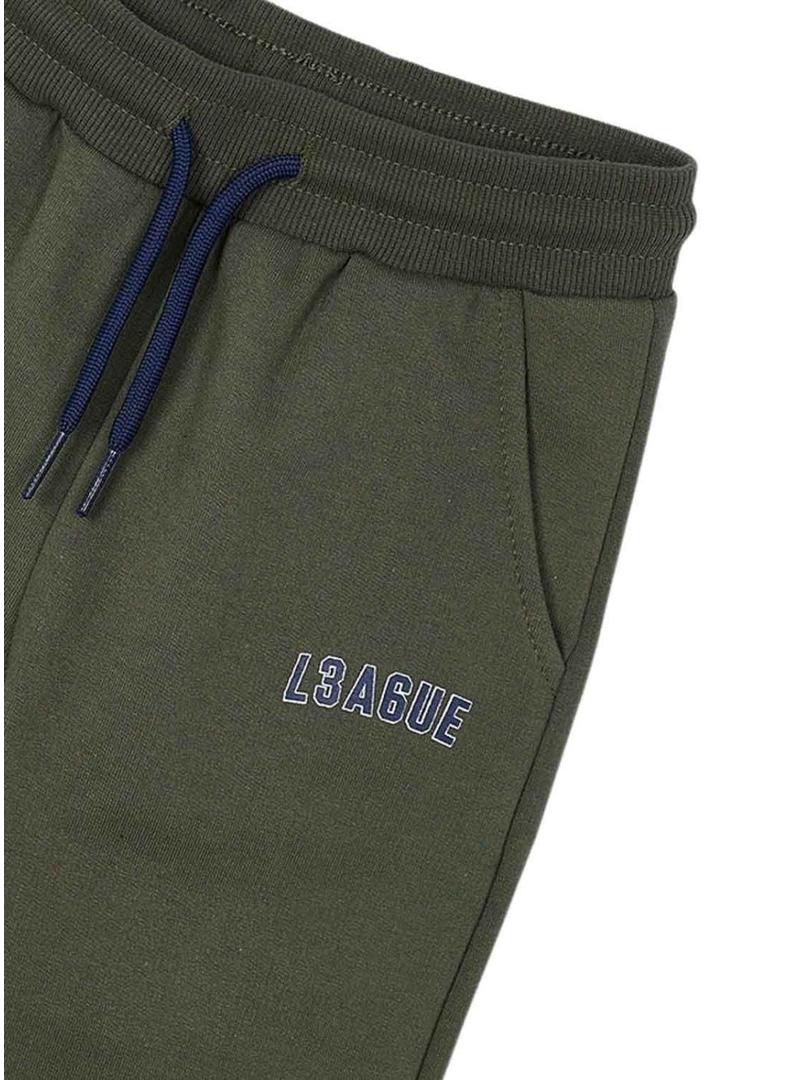 Moletom Mayoral de três peças verde e azul marinho para menino.